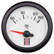 Öljyn lämpötilamittari (60 - 150°C), Valkoinen tausta